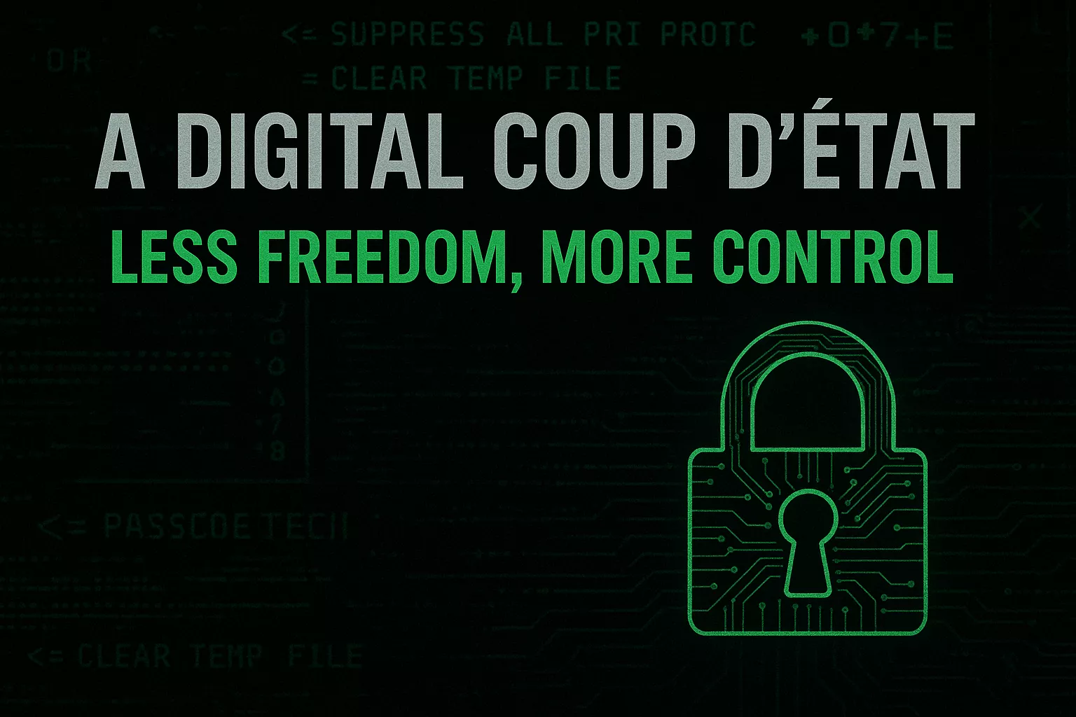 Europa, stai uccidendo la libertà digitale. E lo stai facendo pezzo per pezzo.